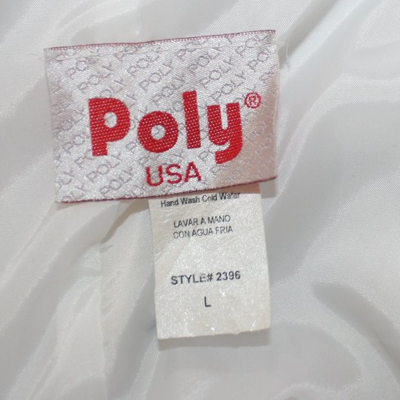 POLY USA Dress Flowergirl Jr Bridesmaid Formal First Communion White Girls Large - Picture 7 of 13